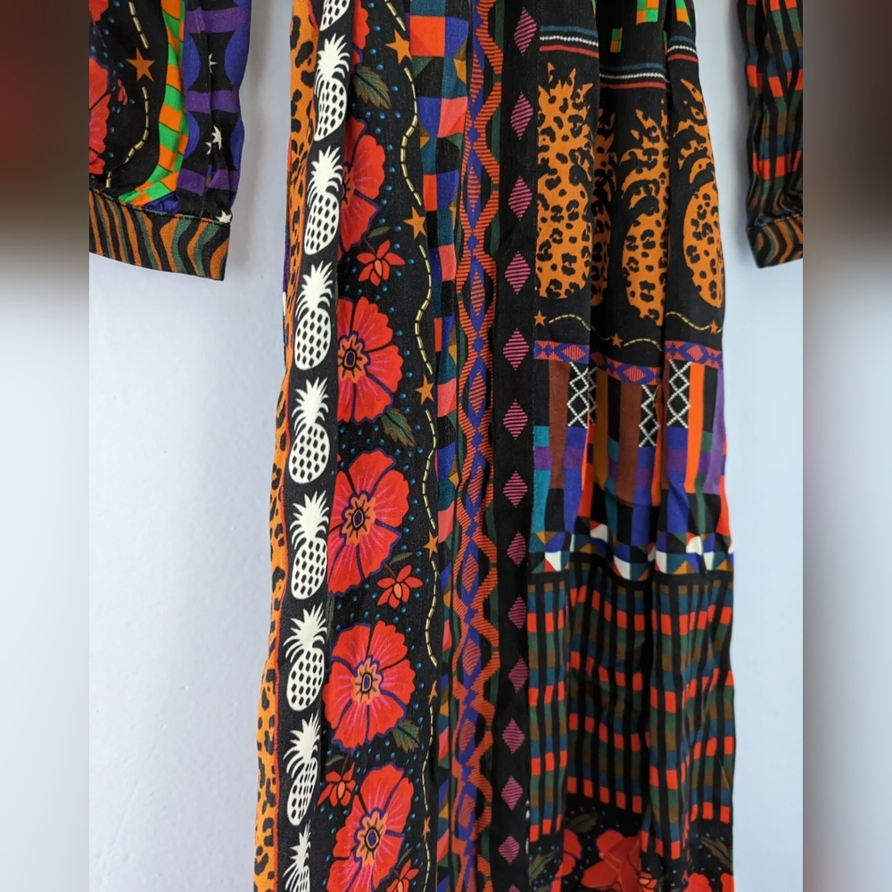 Farm Rio Colorful Patterned Midi Dress - Picture 10 of 10